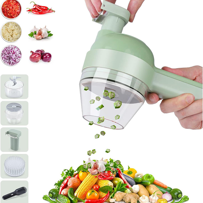 4In1 Electric vegetable cutter-blender