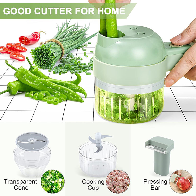 4In1 Electric vegetable cutter-blender