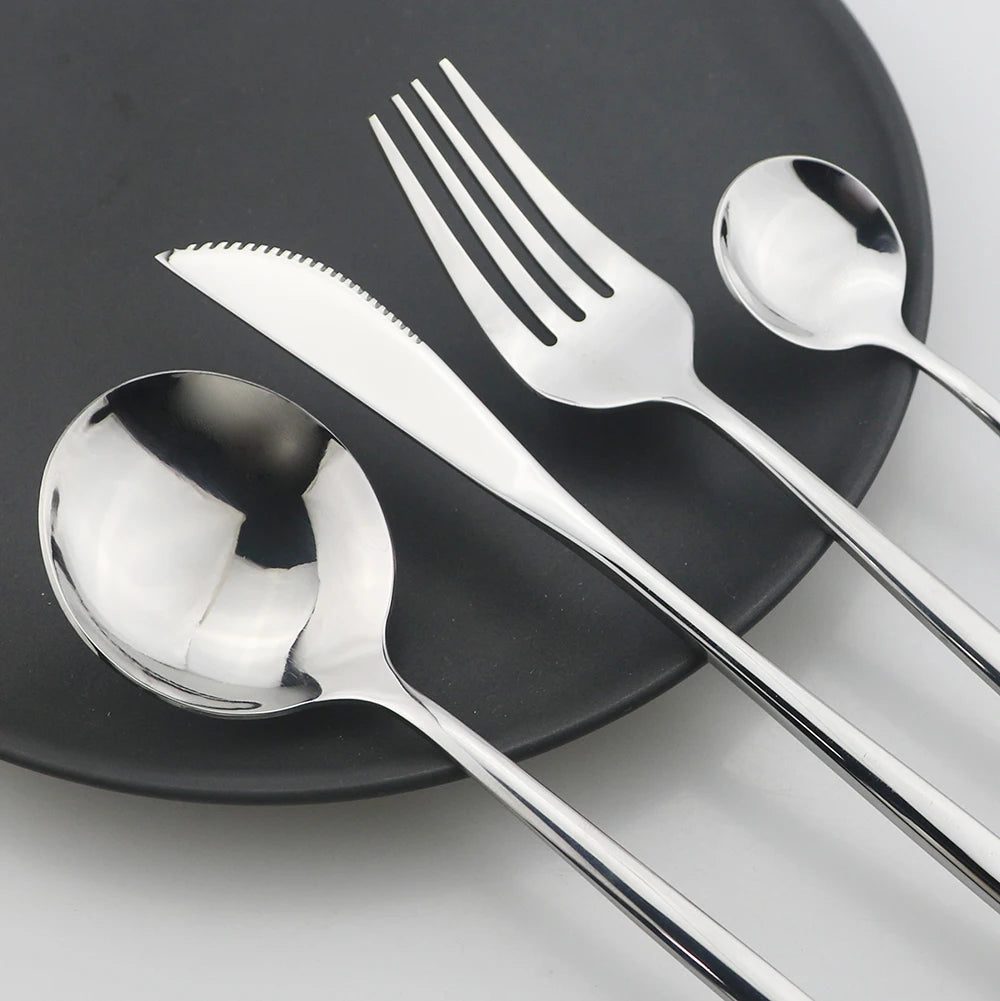 24pcs Elegant stainless steel cutlery gift set