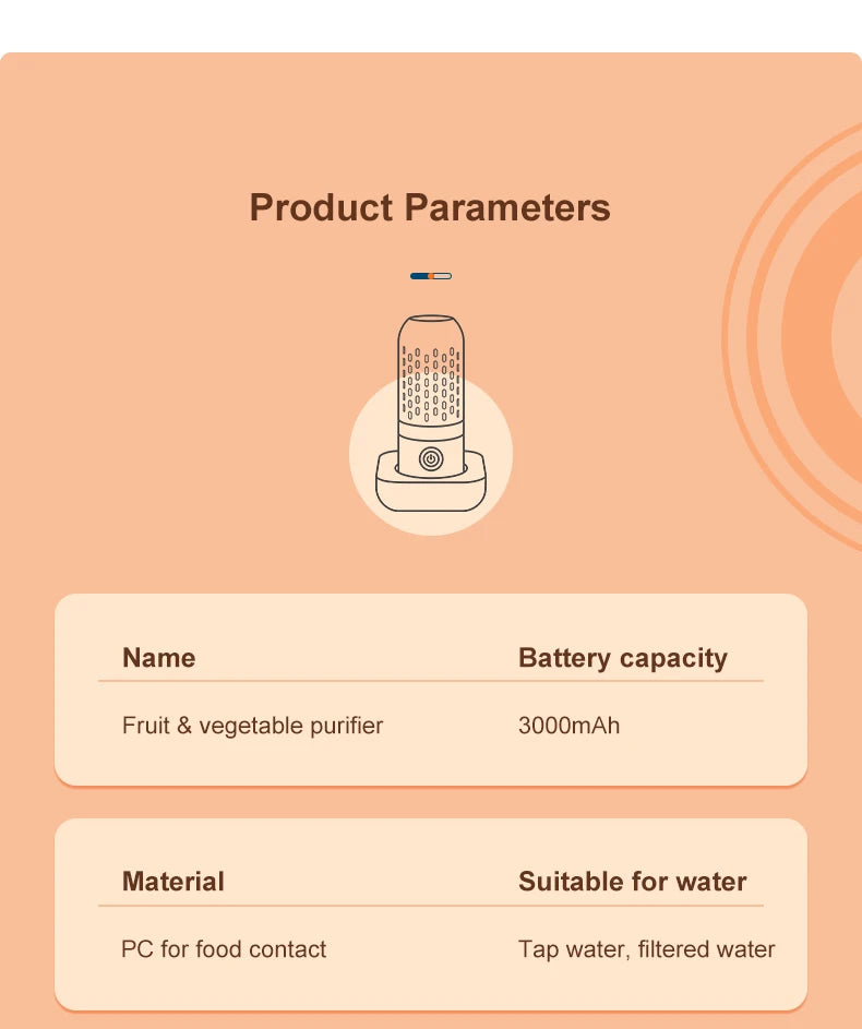 Ultrasonic fruit and vegetable cleaner