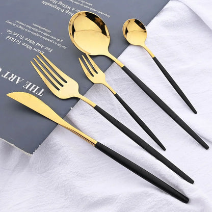 24pcs Elegant stainless steel cutlery gift set