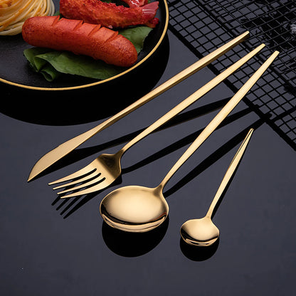 24pcs Elegant stainless steel cutlery gift set