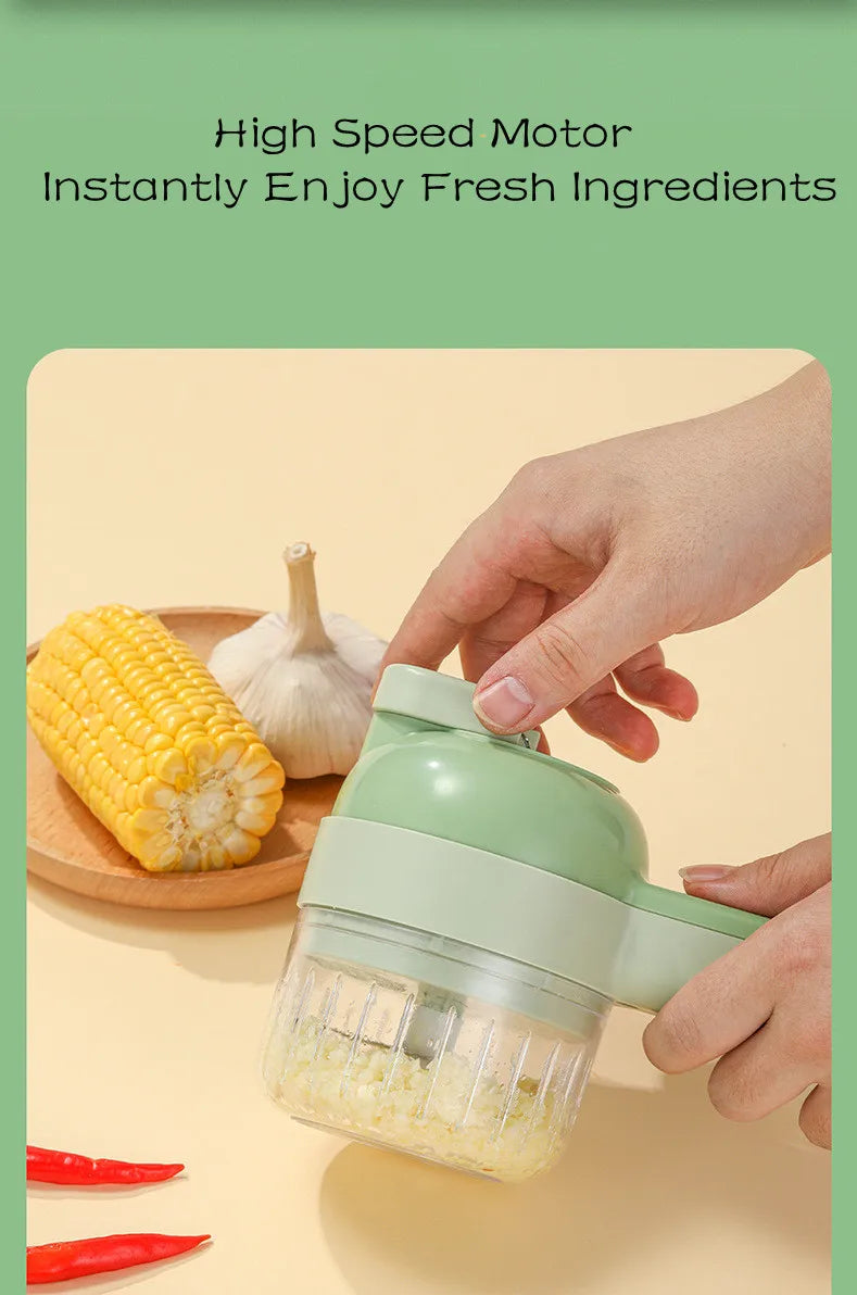 4In1 Electric vegetable cutter-blender