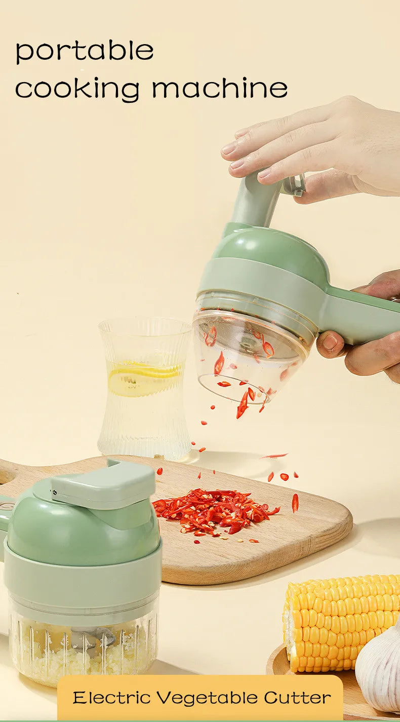 4In1 Electric vegetable cutter-blender