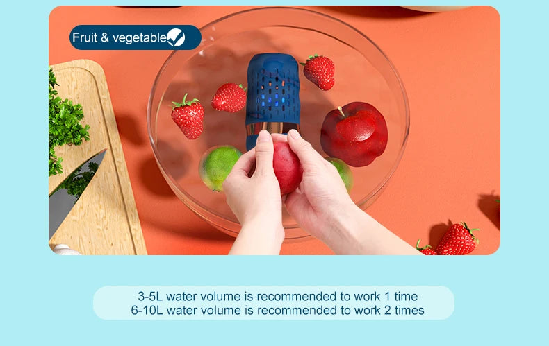 Ultrasonic fruit and vegetable cleaner