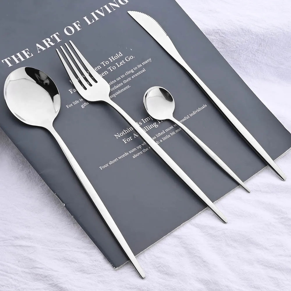 24pcs Elegant stainless steel cutlery gift set