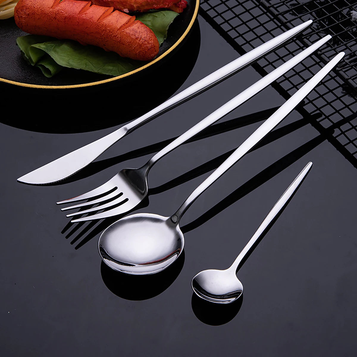 24pcs Elegant stainless steel cutlery gift set