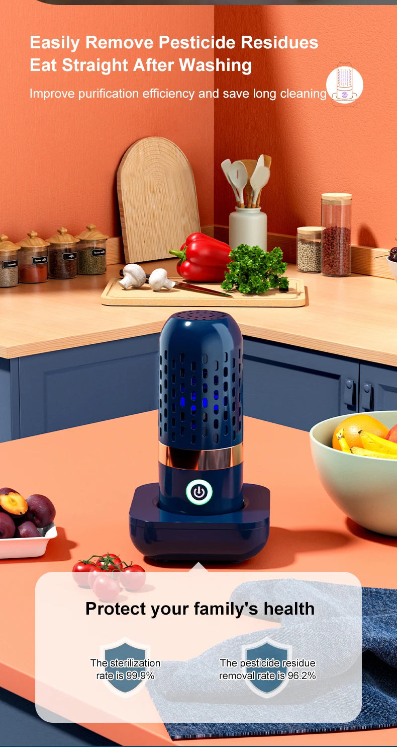 Ultrasonic fruit and vegetable cleaner