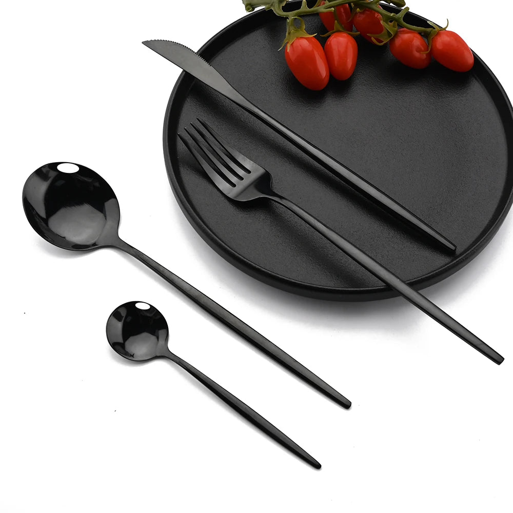 24pcs Elegant stainless steel cutlery gift set